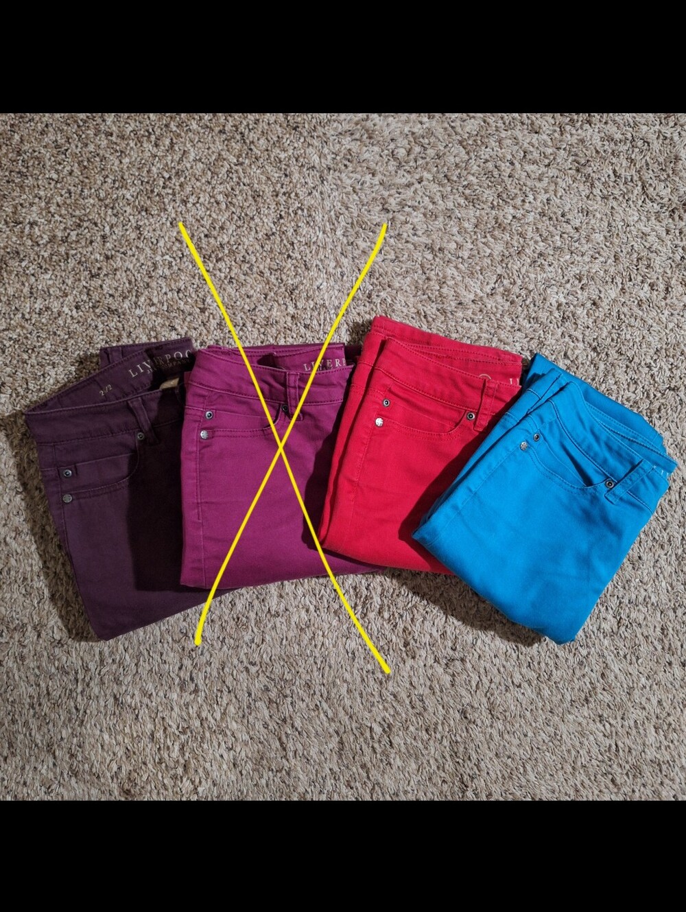 BUNDLE: Set of 3 Liverpool Sadie Straight Leg Jeans - Size 2/26